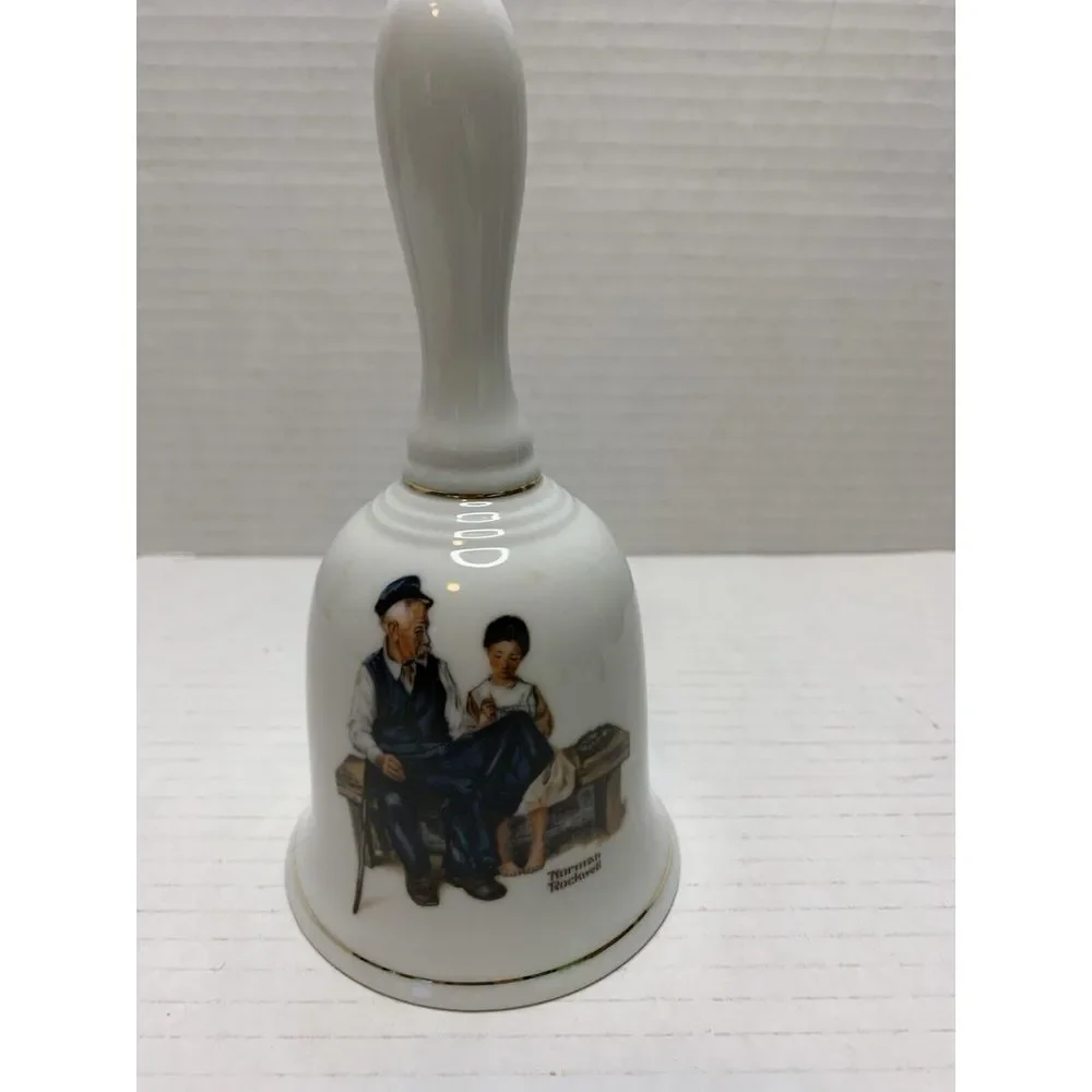 Vintage‎ Norman Rockwell Plate & Bell Bundle The Lighthouse Keeper's Daughter